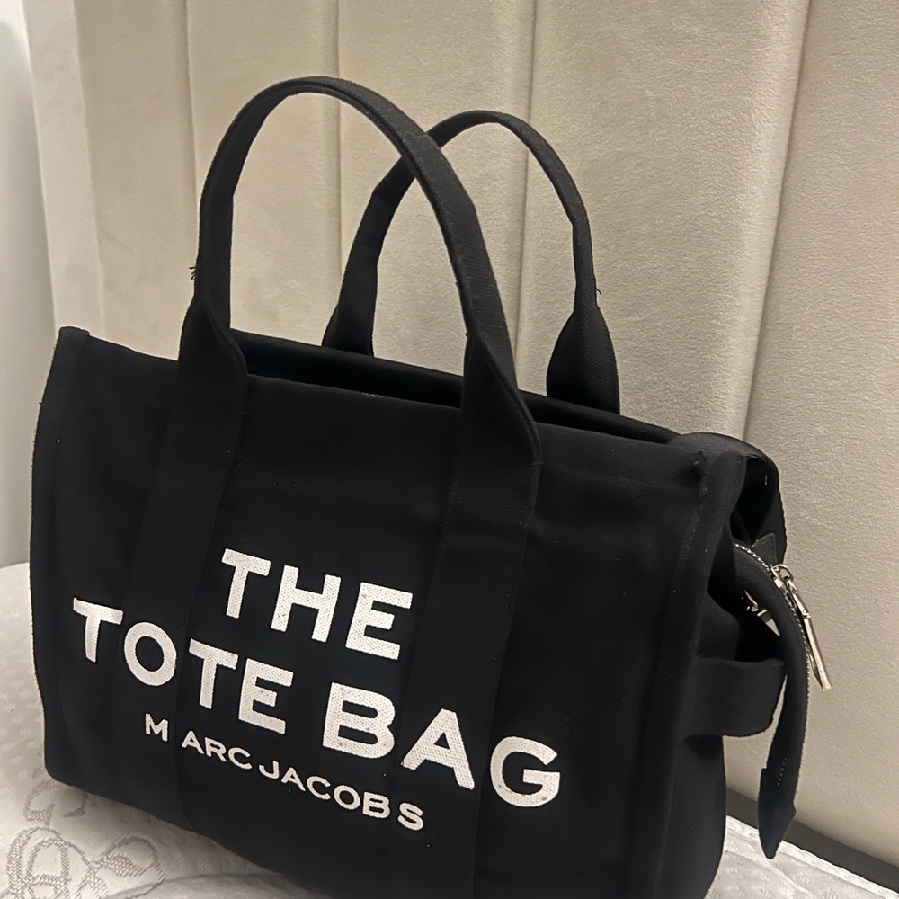 Marc Jacobs Black Canvas Tote Bag